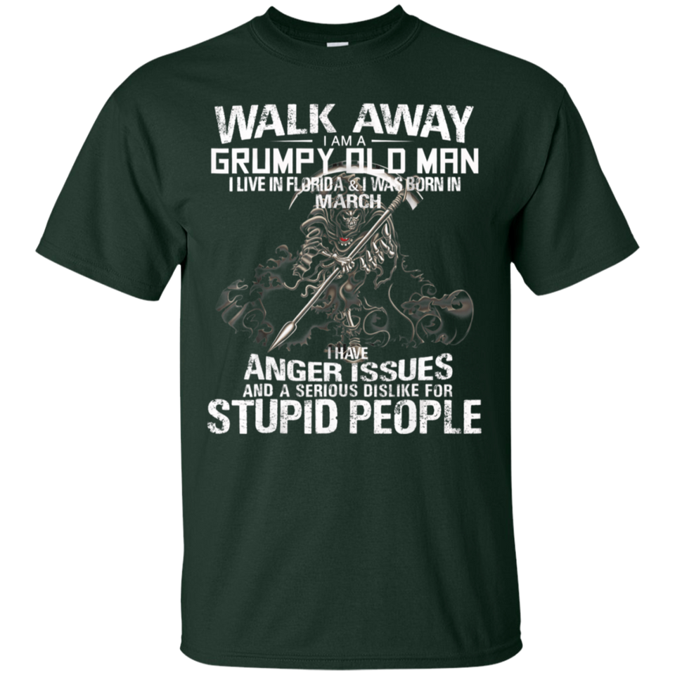 Walk away grumpy old man live Florida & Born March
