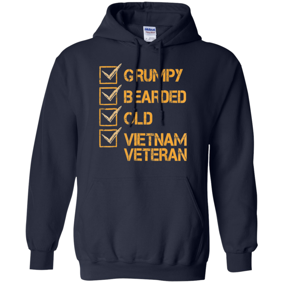 Men's Funny Veteran Shirt Grumpy Old Vietnam Veteran T-shirt Gift