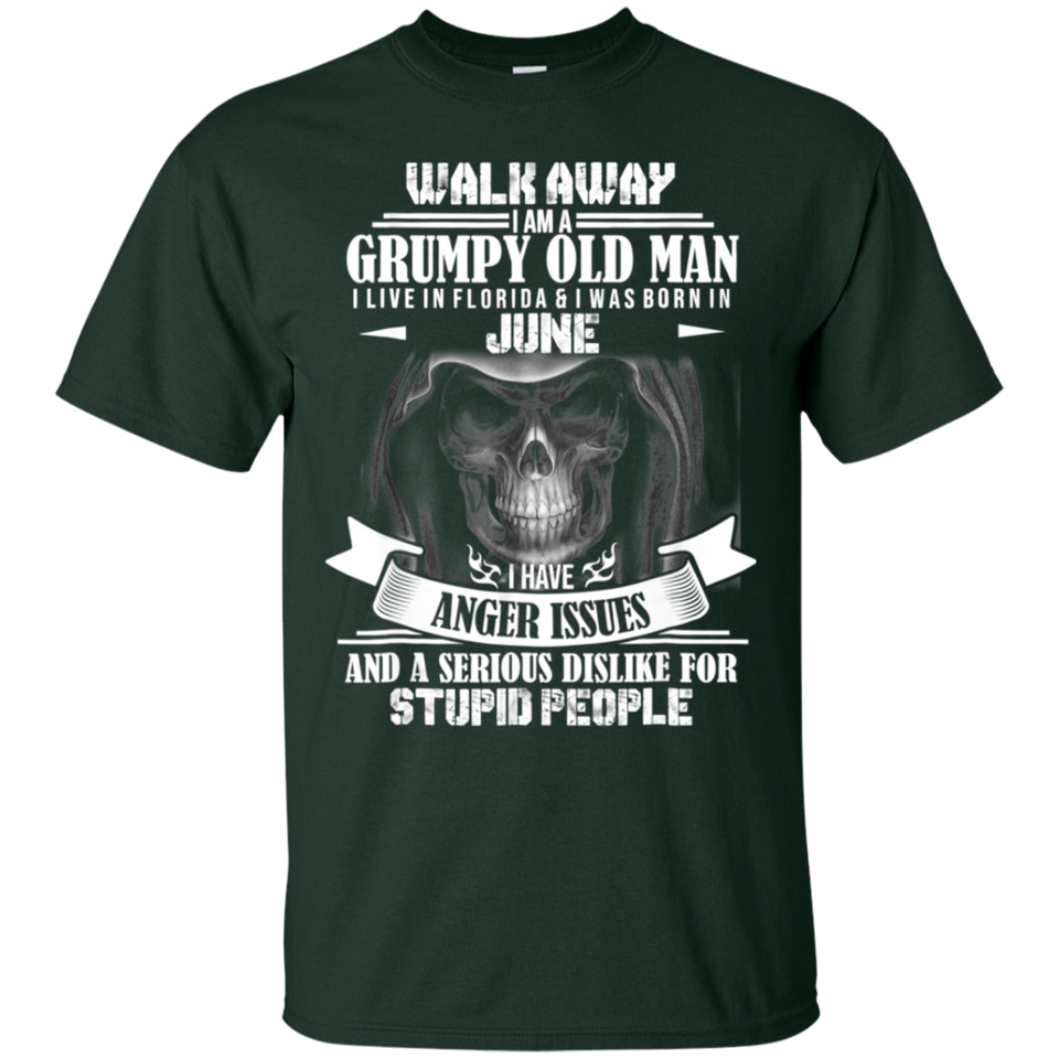 Walk away i am a grumpy old man I live in Florida- June Tee