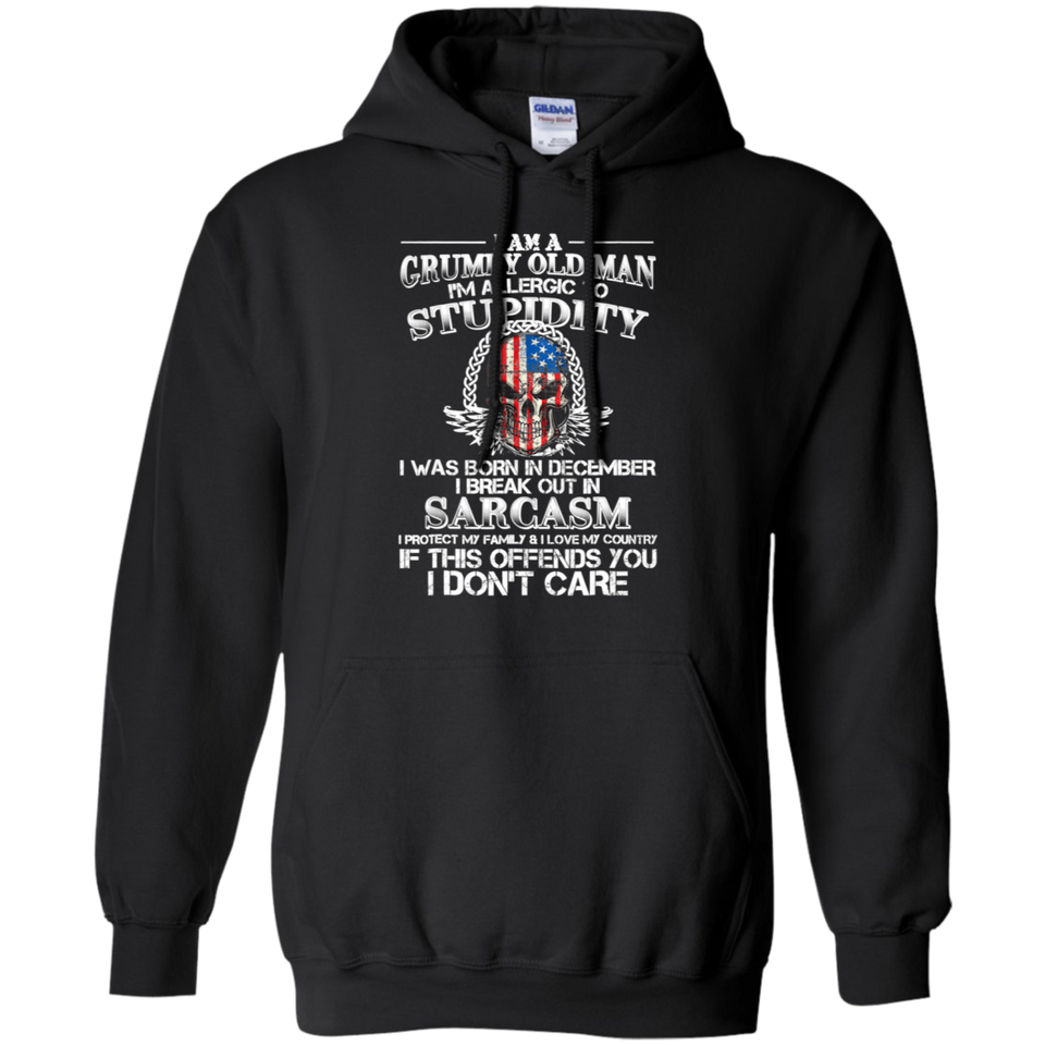 I Am A Grumpy Old Man I Was Born In December Gift T Shirt