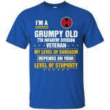 I'm a Grumpy Old 7th Infantry Division Veteran T-Shirt