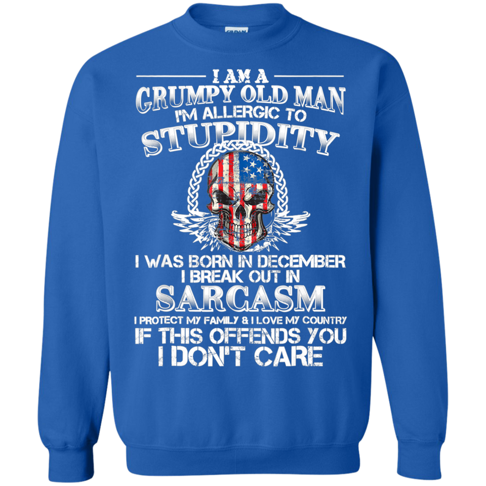 I Am A Grumpy Old Man I Was Born In December Gift T Shirt
