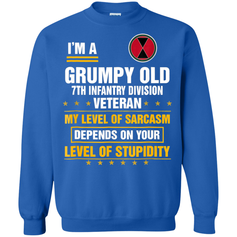 I'm a Grumpy Old 7th Infantry Division Veteran T-Shirt