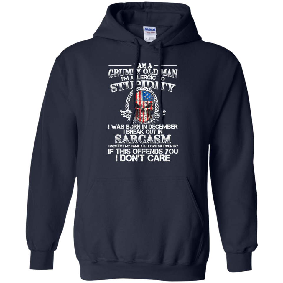 I Am A Grumpy Old Man I Was Born In December Gift T Shirt
