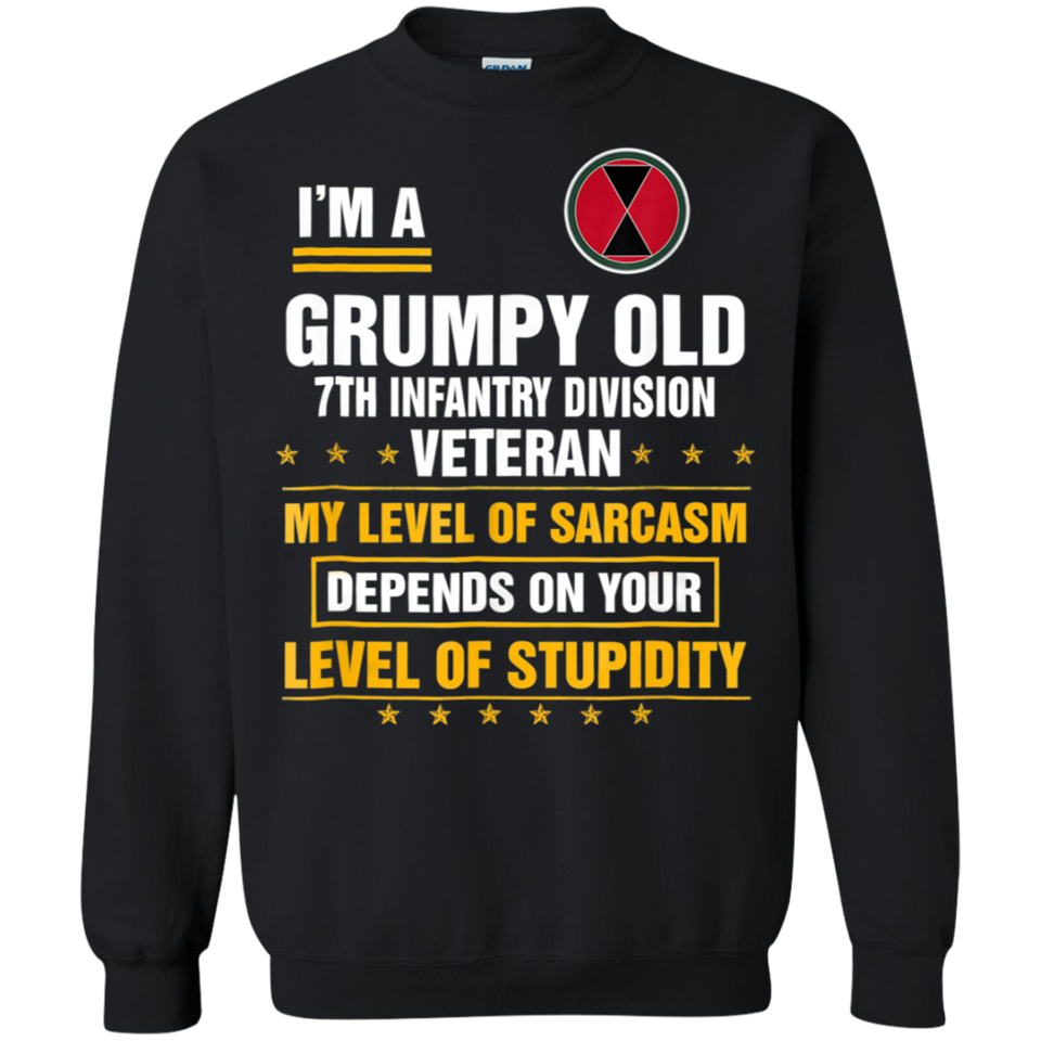 I'm a Grumpy Old 7th Infantry Division Veteran T-Shirt