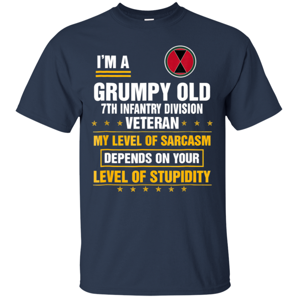 I'm a Grumpy Old 7th Infantry Division Veteran T-Shirt