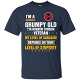 I'm a Grumpy Old 7th Infantry Division Veteran T-Shirt
