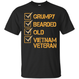 Men's Funny Veteran Shirt Grumpy Old Vietnam Veteran T-shirt Gift