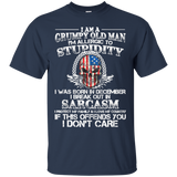 I Am A Grumpy Old Man I Was Born In December Gift T Shirt
