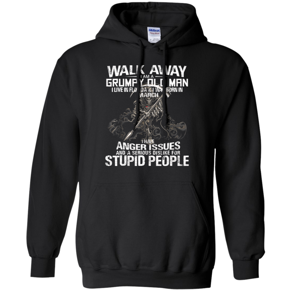 Walk away grumpy old man live Florida & Born March
