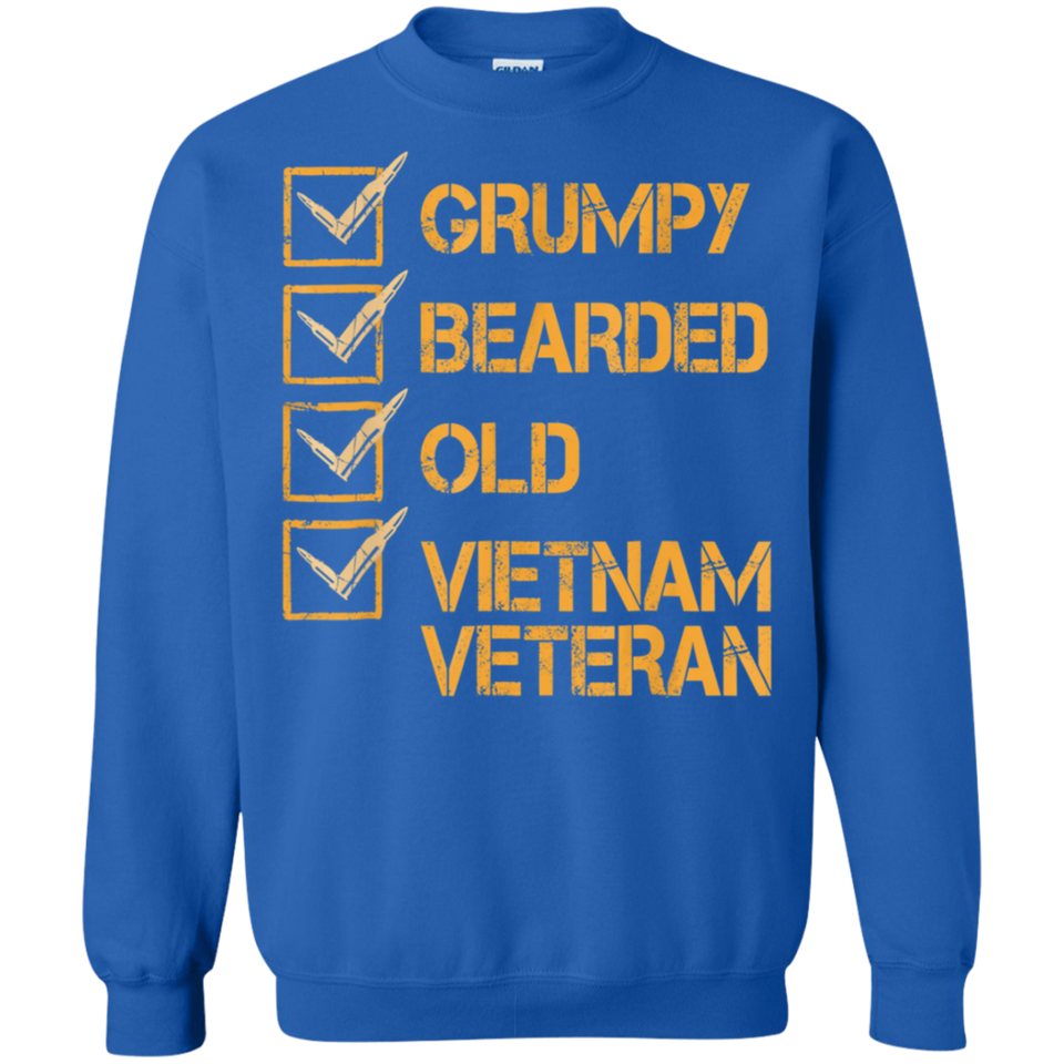 Men's Funny Veteran Shirt Grumpy Old Vietnam Veteran T-shirt Gift