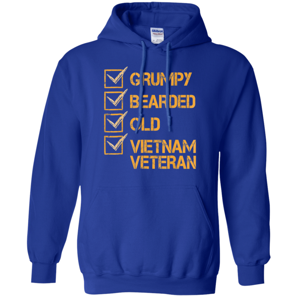 Men's Funny Veteran Shirt Grumpy Old Vietnam Veteran T-shirt Gift
