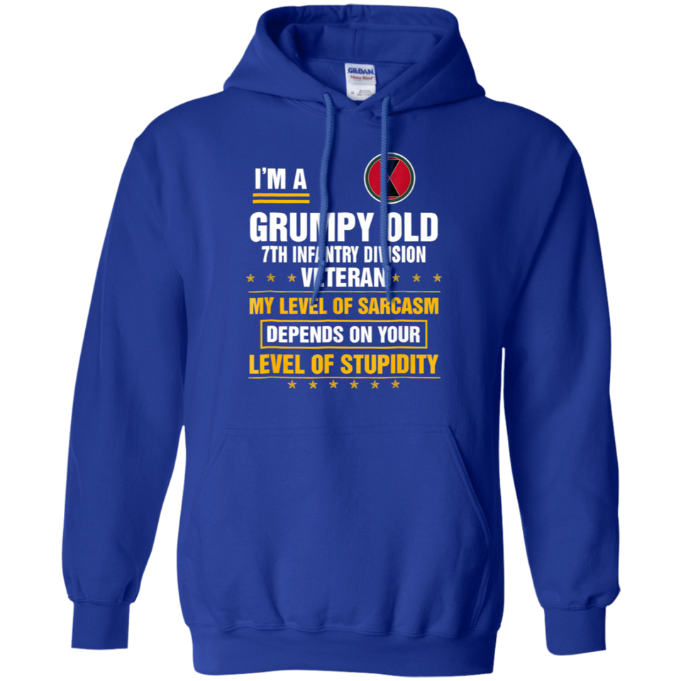 I'm a Grumpy Old 7th Infantry Division Veteran T-Shirt