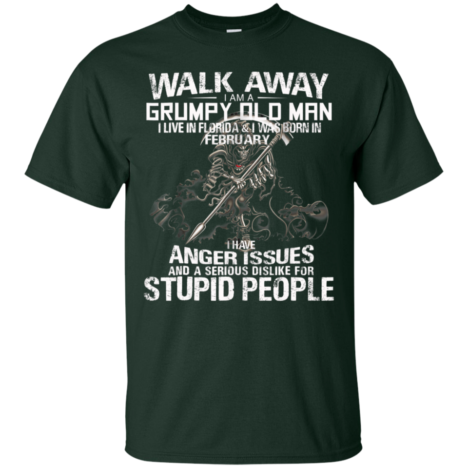 Walk away grumpy old man live Florida & Born February