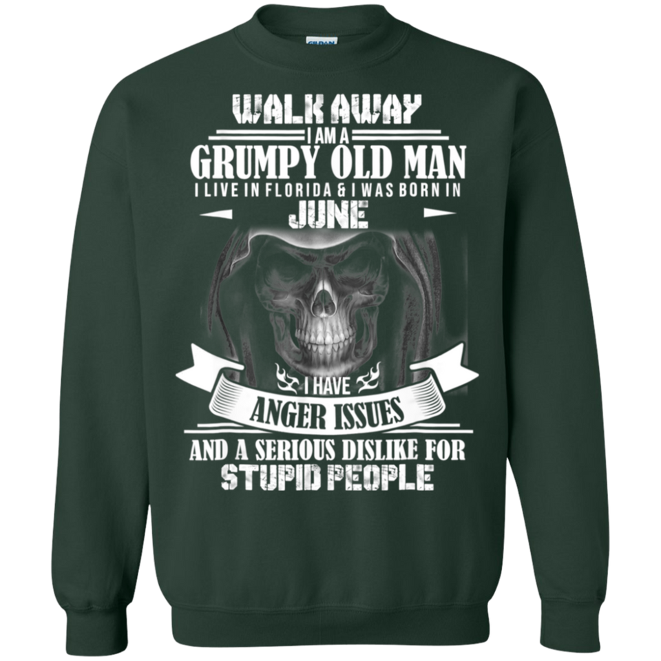 Walk away i am a grumpy old man I live in Florida- June Tee