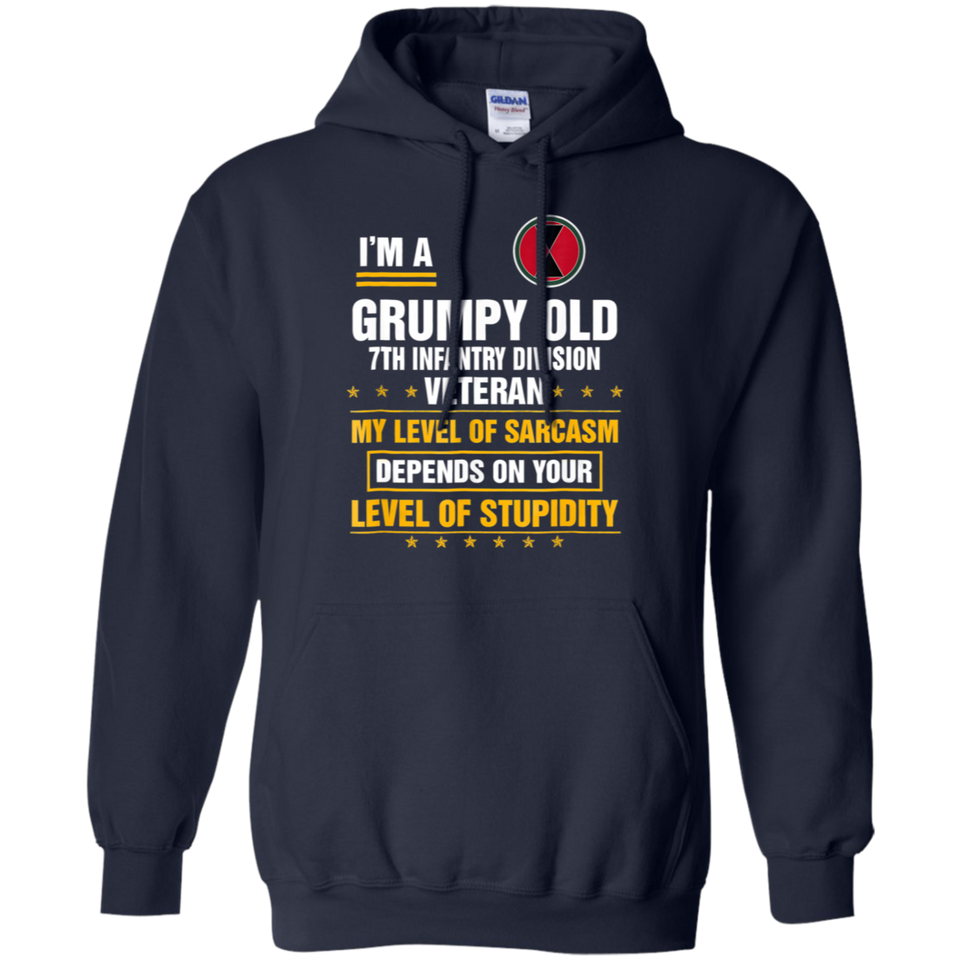 I'm a Grumpy Old 7th Infantry Division Veteran T-Shirt
