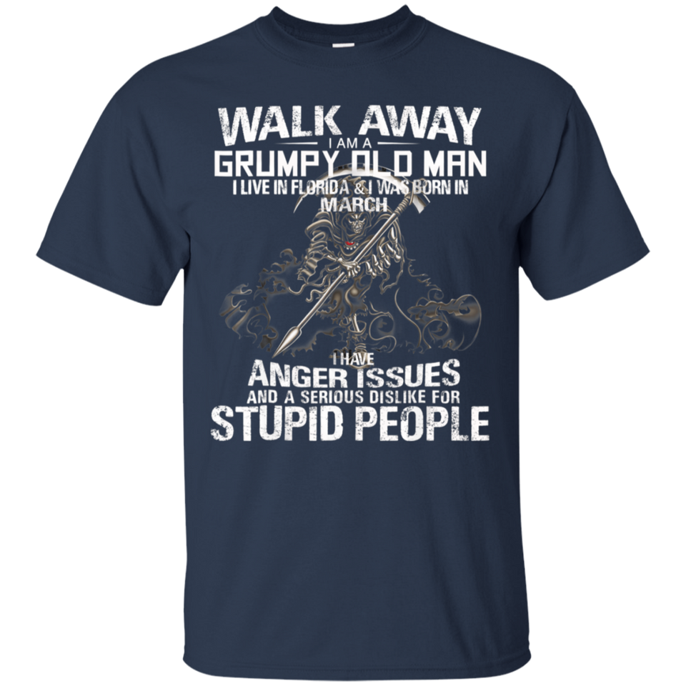Walk away grumpy old man live Florida & Born March