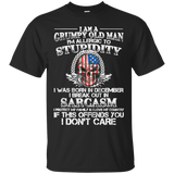 I Am A Grumpy Old Man I Was Born In December Gift T Shirt