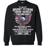 I Am a Grumpy Veteran T-Shirt I Served I Sacrificed