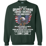 I Am a Grumpy Veteran T-Shirt I Served I Sacrificed