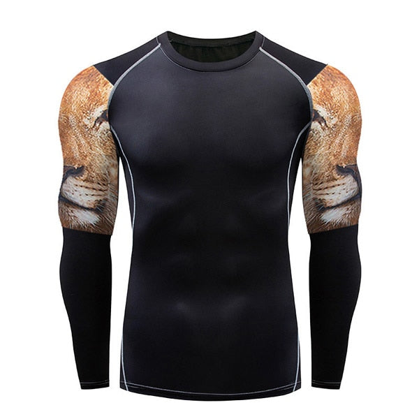 Wolf head Compression Shirt