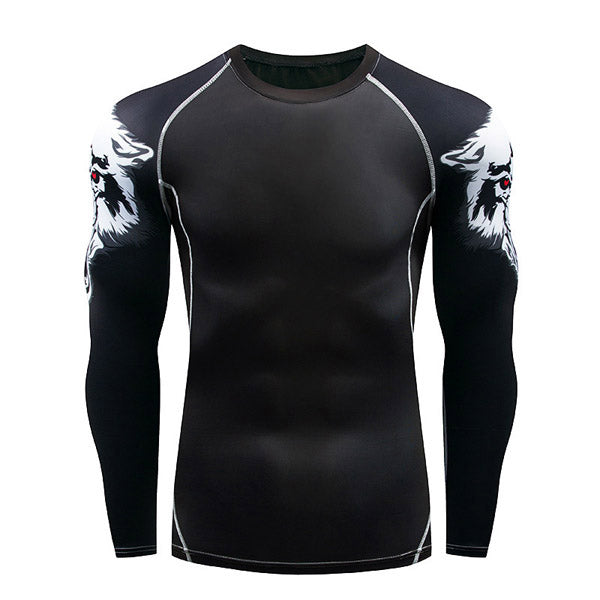 Wolf head Compression Shirt