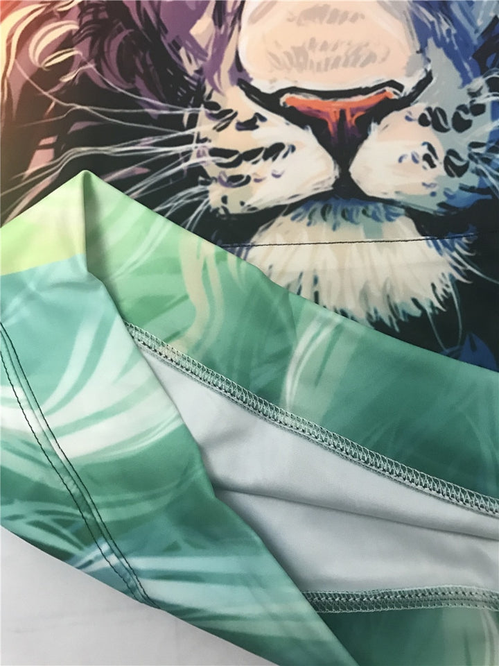 Ancient Lion 3D full over print hoodie L1