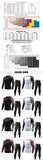 Mens Compression Suits Long Sleeve Shirt+Shorts Fitness Tight Quick Dry