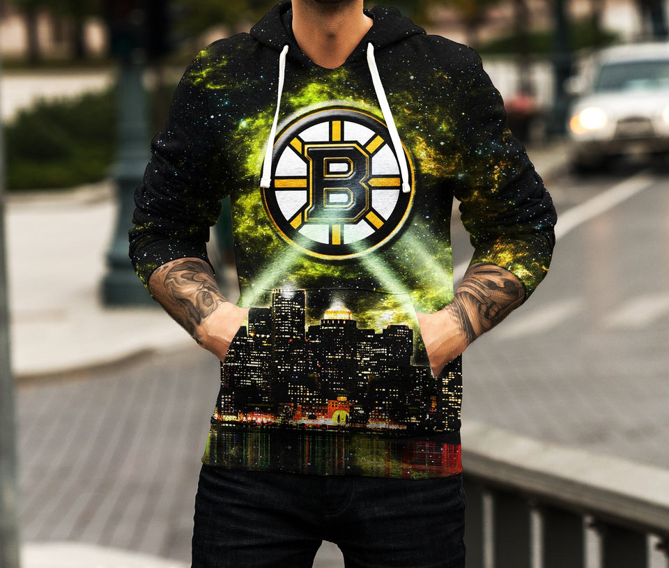 Skyline Boston Bruins 3D full over print Hoodie, Sweater, TShirt RC-010