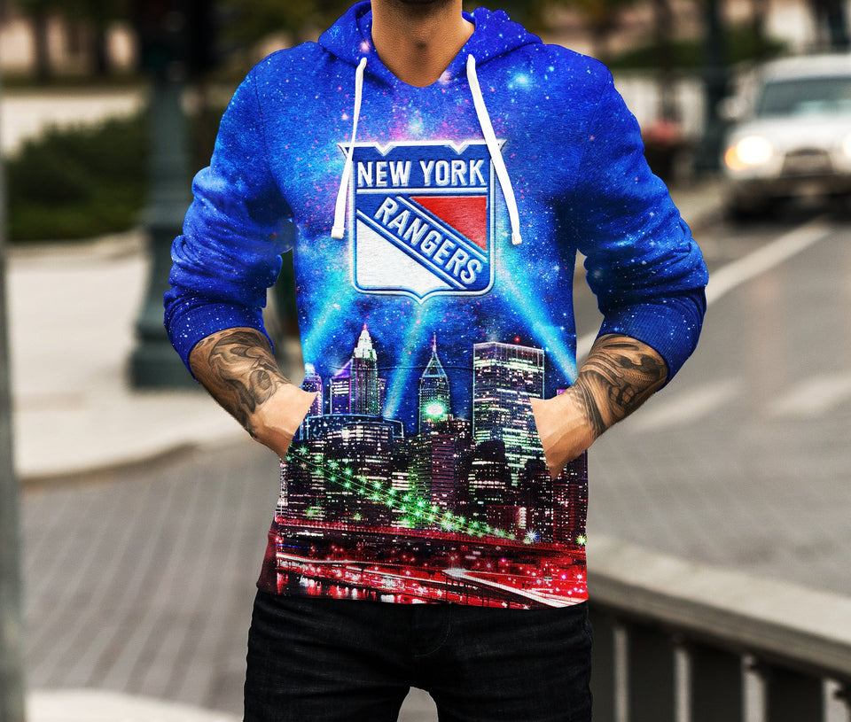 Skyline New York Rangers 3D full over print Hoodie, Sweater, TShirt RC-021