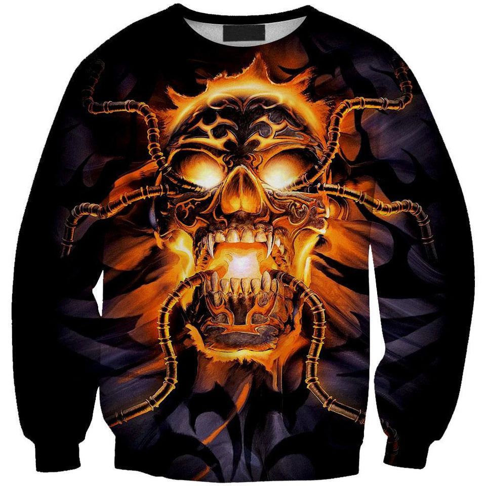 Skull-printed-tee-T-shirt-sweater-zip-hoodies-tank-top-for-men-women