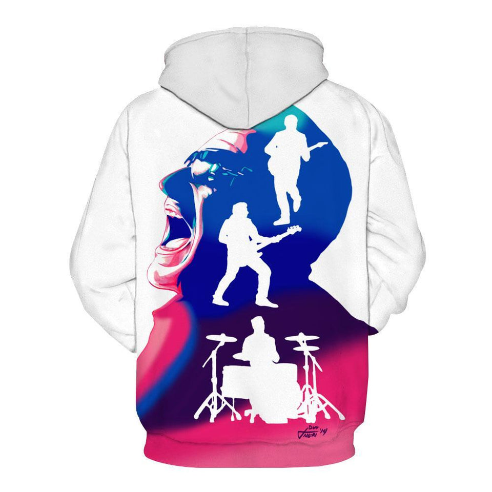 U2 3D full over print Hoodie, Sweater, TShirtt LK-251