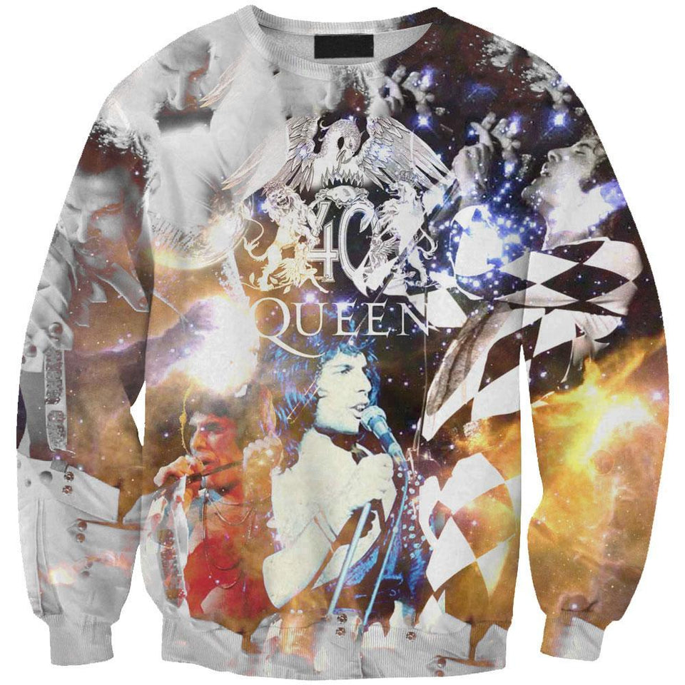 Queen Rock Band 3D full over print Hoodie, Sweater, TShirt LK-268