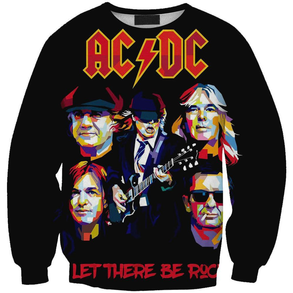 ACDC Rock Band 3D full over print Hoodie, Sweater, TShirt LK-269