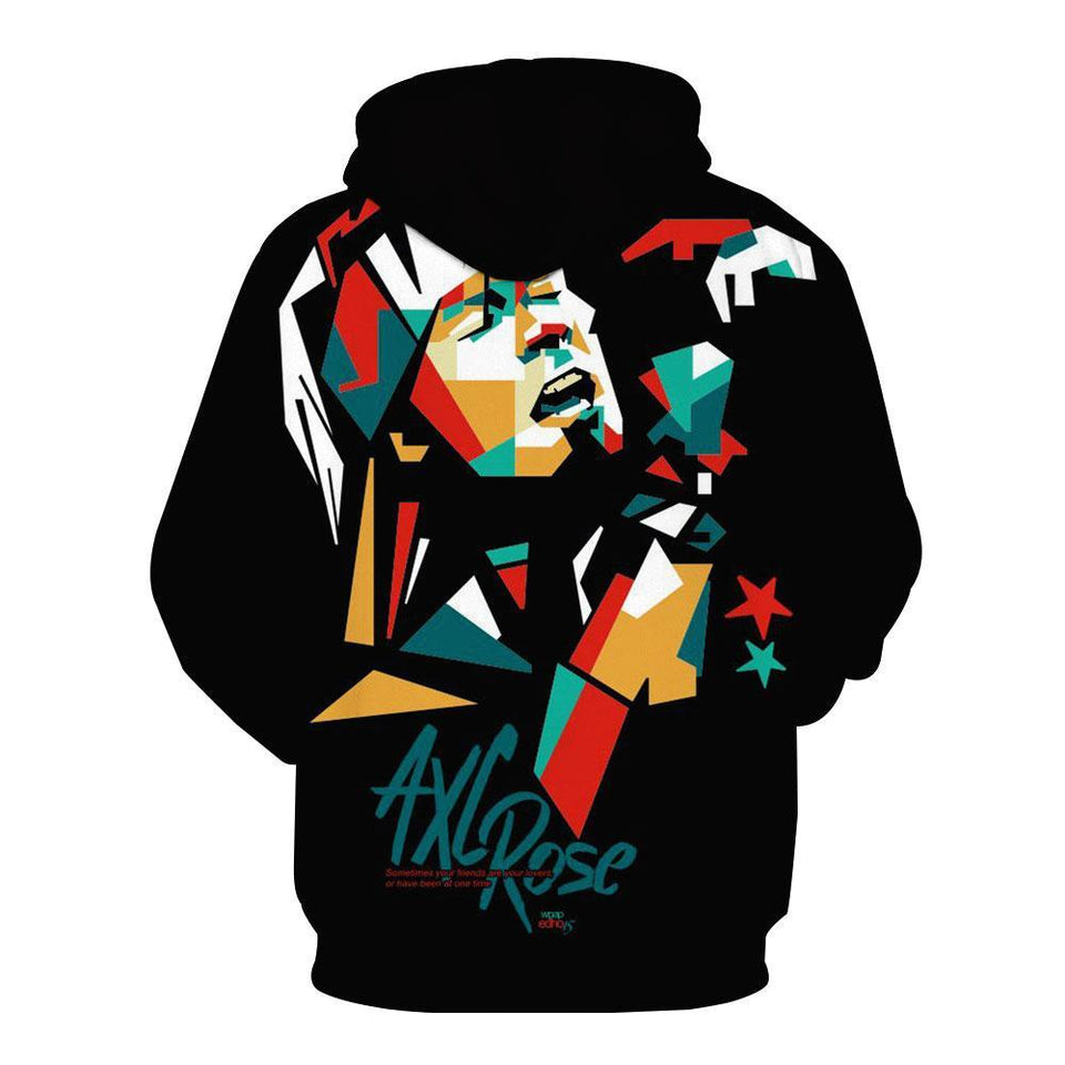Axl Rose 3D full over print Hoodie, Sweater, TShirt LK-270
