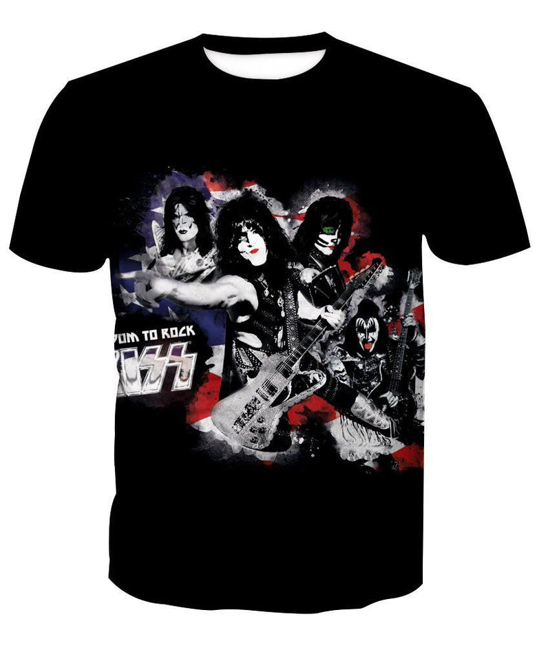 Kiss-band-Tee-T-Shirt-zip-hoodies-sweater-tank-top-for-men-women