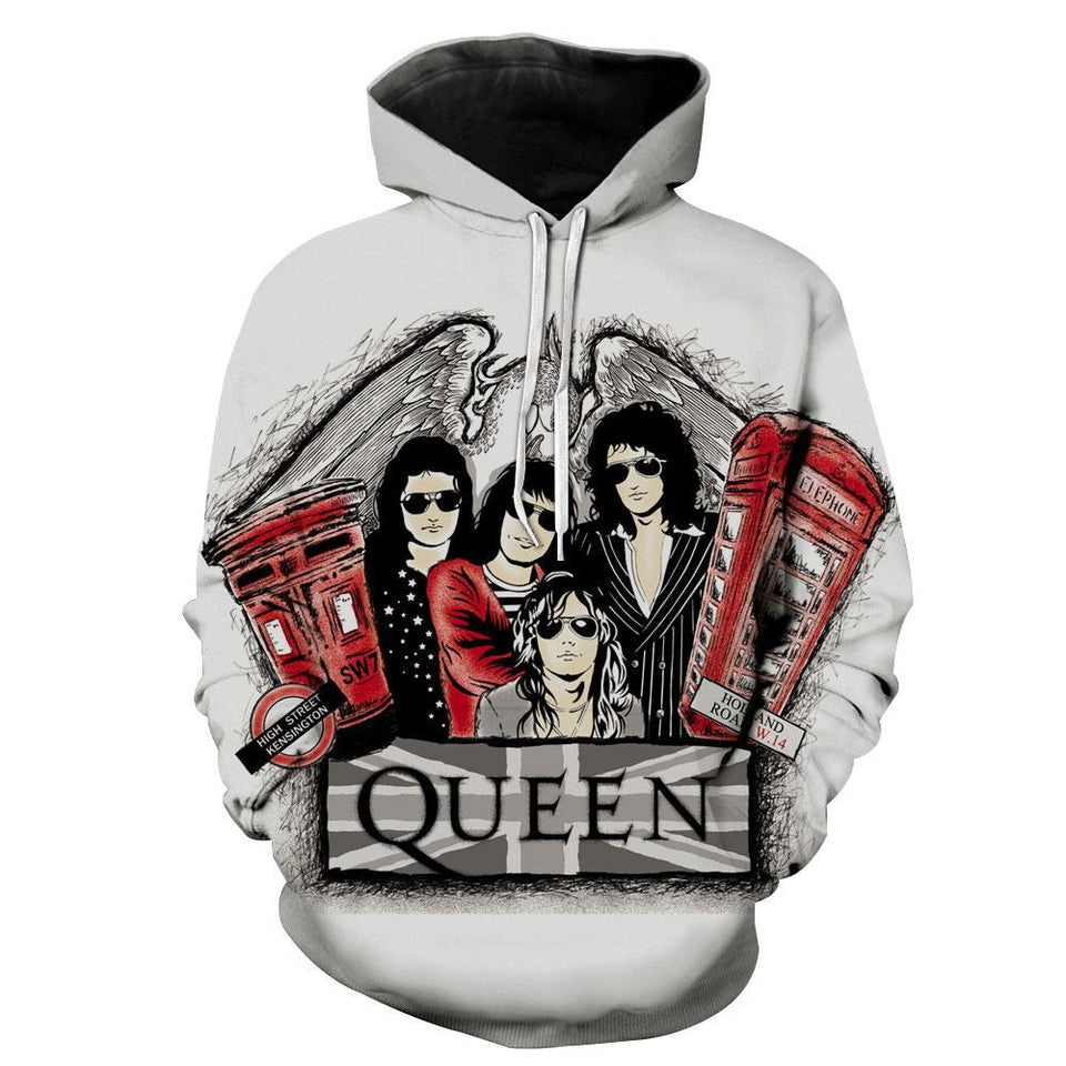 Queen Rock Band 3D full over print Hoodie, Sweater, TShirt LK-301