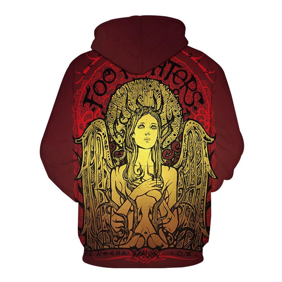 Foo Fighters 3D full over print Hoodie, Sweater, TShirt LK-306