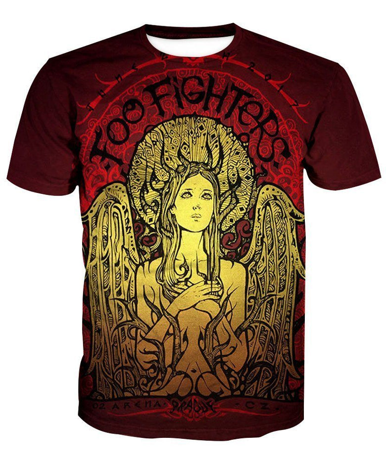Foo Fighters 3D full over print Hoodie, Sweater, TShirt LK-306