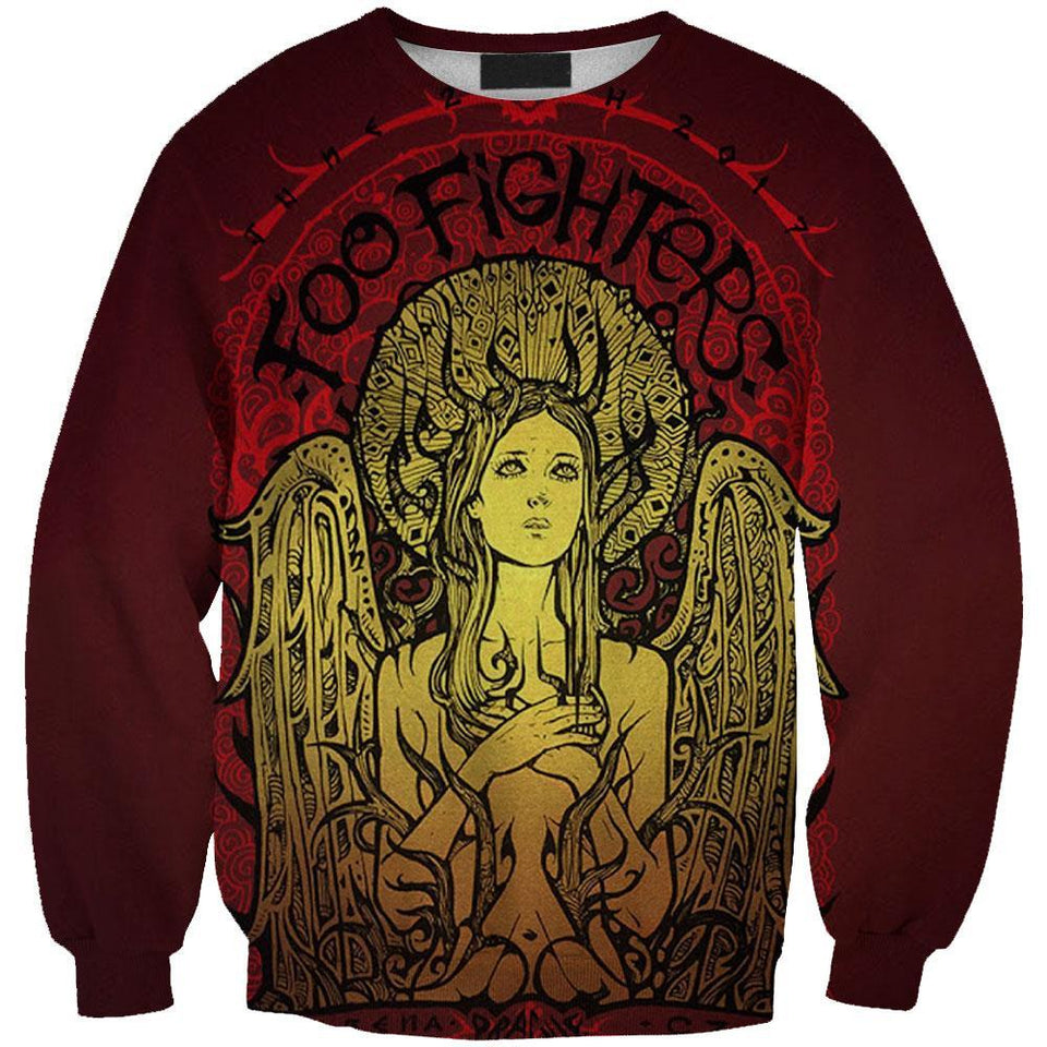 Foo Fighters 3D full over print Hoodie, Sweater, TShirt LK-306