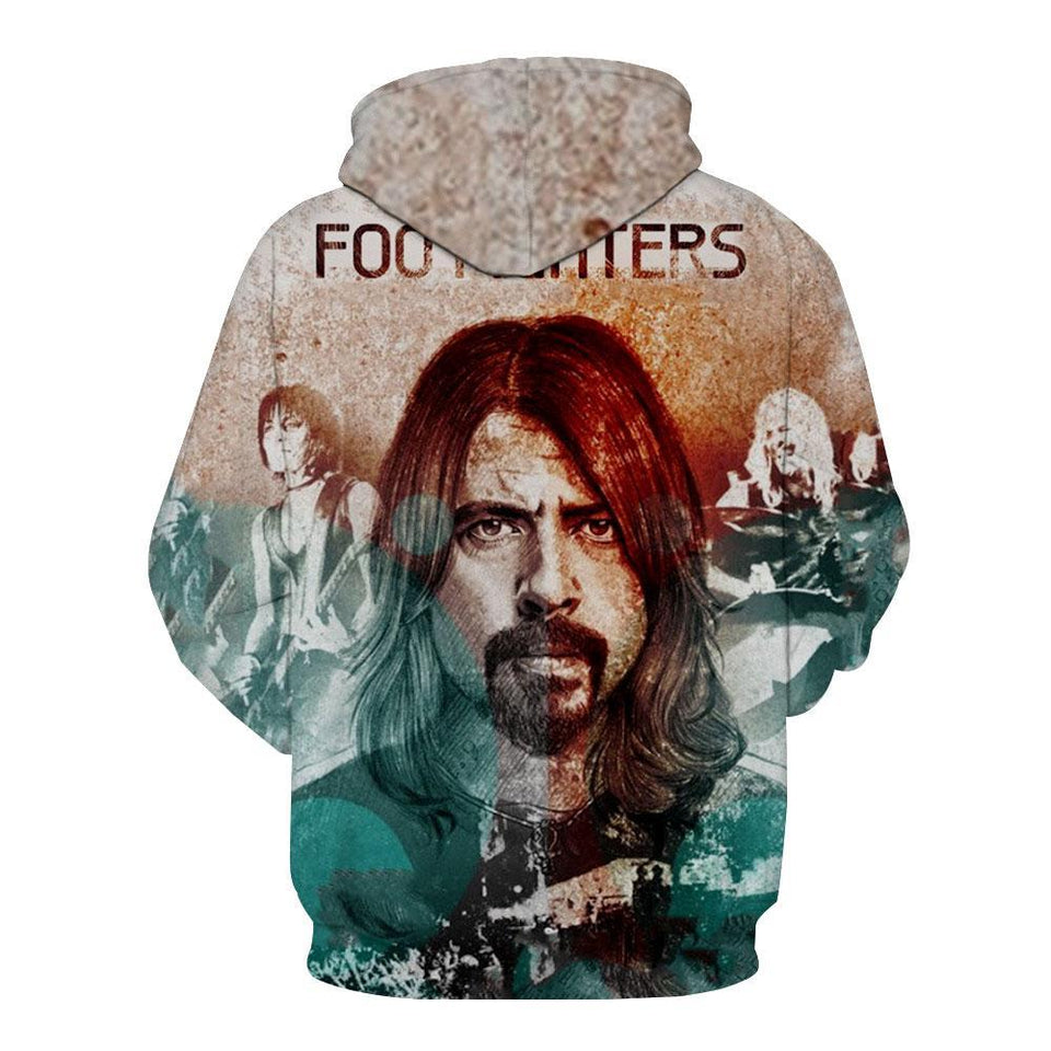 Foo Fighters 3D full over print Hoodie, Sweater, TShirt LK-308