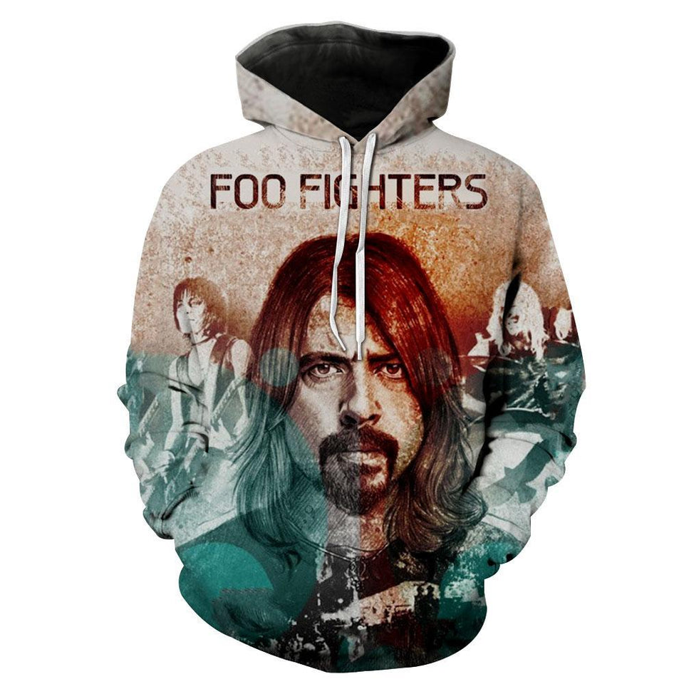 Foo Fighters 3D full over print Hoodie, Sweater, TShirt LK-308