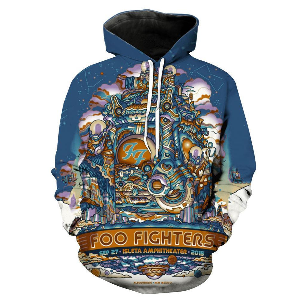 Foo Fighters 3D full over print Hoodie, Sweater, TShirt LK-310