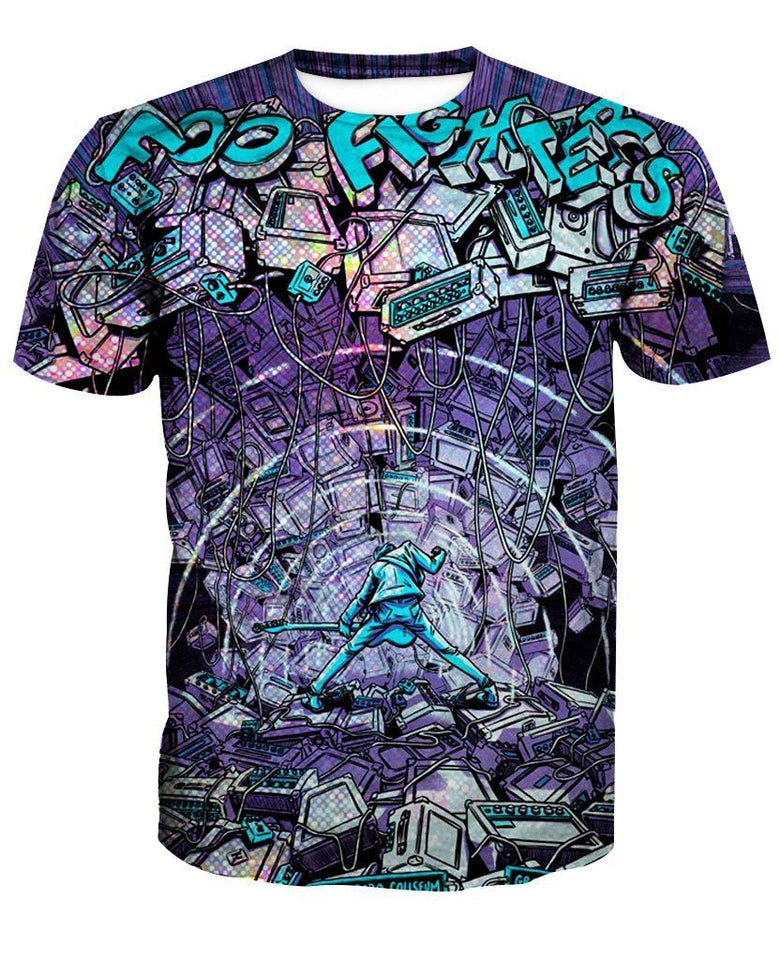 Foo Fighters 3D full over print Hoodie, Sweater, TShirt LK-311