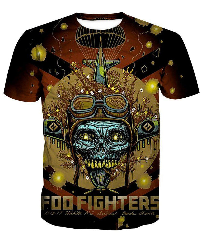 Foo Fighters 3D full over print Hoodie, Sweater, TShirt LK-313
