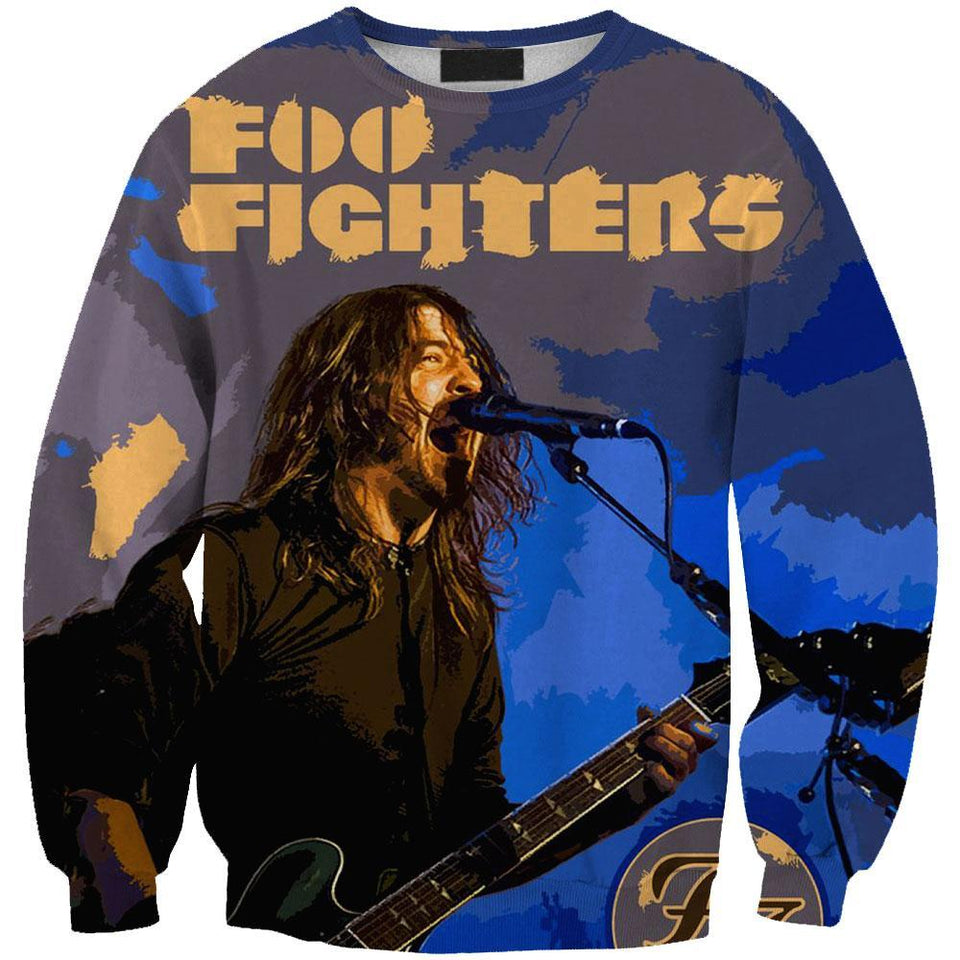 Foo Fighters 3D full over print Hoodie, Sweater, TShirt LK-314