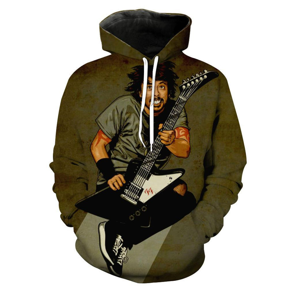 Foo Fighters 3D full over print Hoodie, Sweater, TShirt LK-316