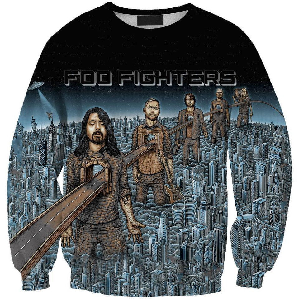 Foo Fighters 3D full over print Hoodie, Sweater, TShirt LK-319