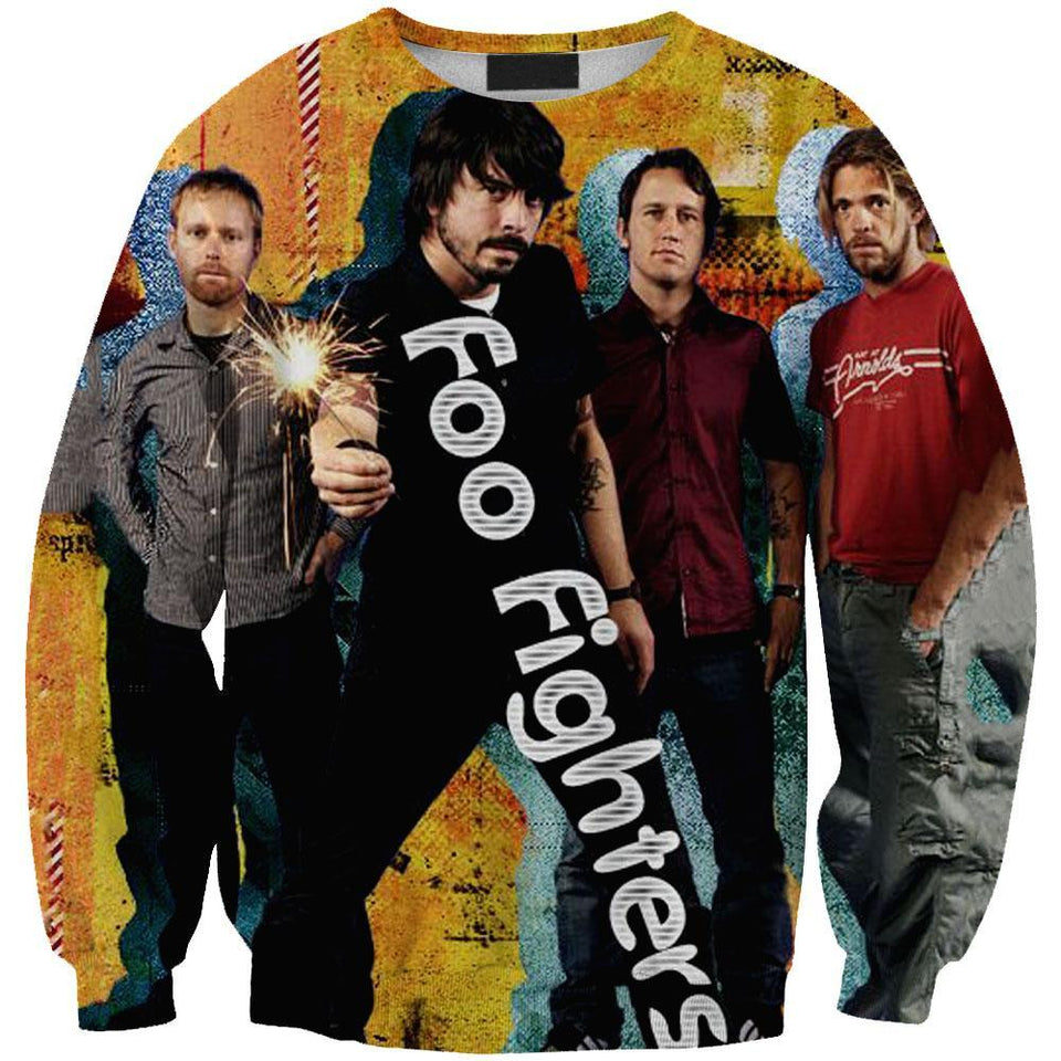 Foo Fighters 3D full over print Hoodie, Sweater, TShirt LK-321