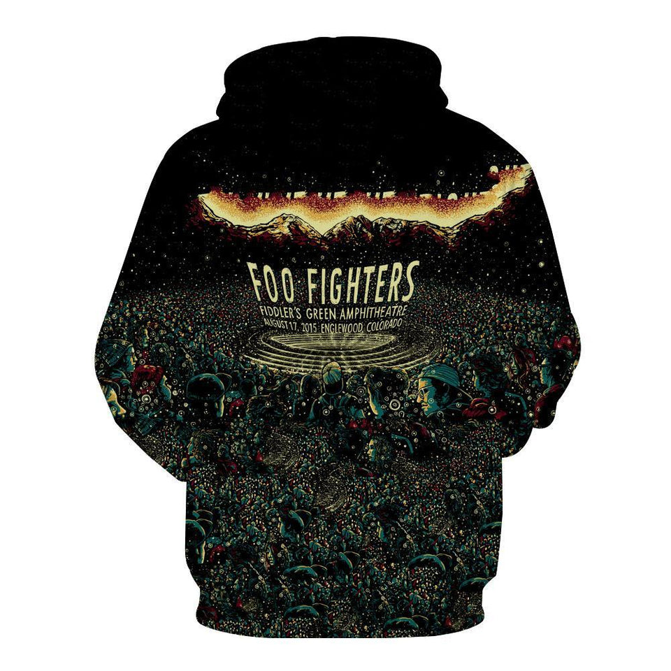 Foo Fighters 3D full over print Hoodie, Sweater, TShirt LK-322